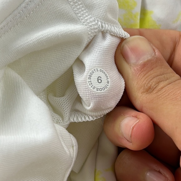 Lululemon Court Crush Dress Cross Court Wash Electric Lemon Multi Electric Lemon - Picture 12 of 12